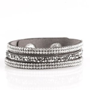 Mega Glam Bracelet | Grey